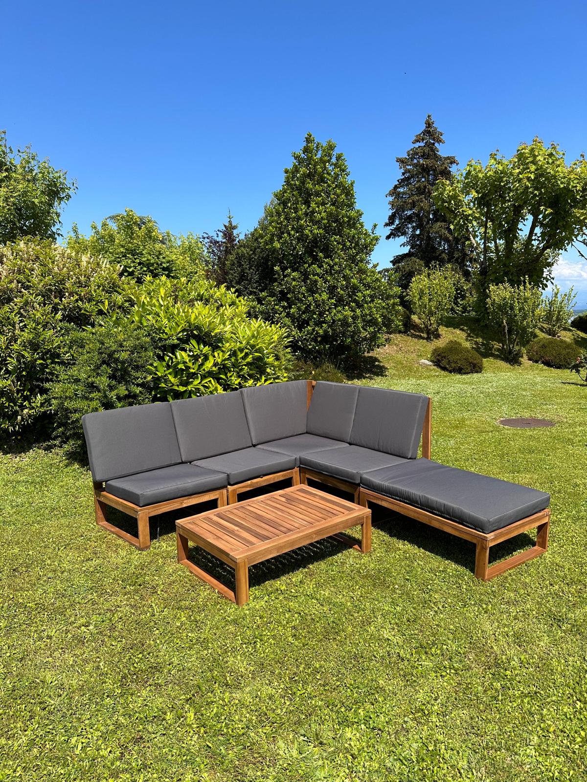 Canapé extérieur bois
