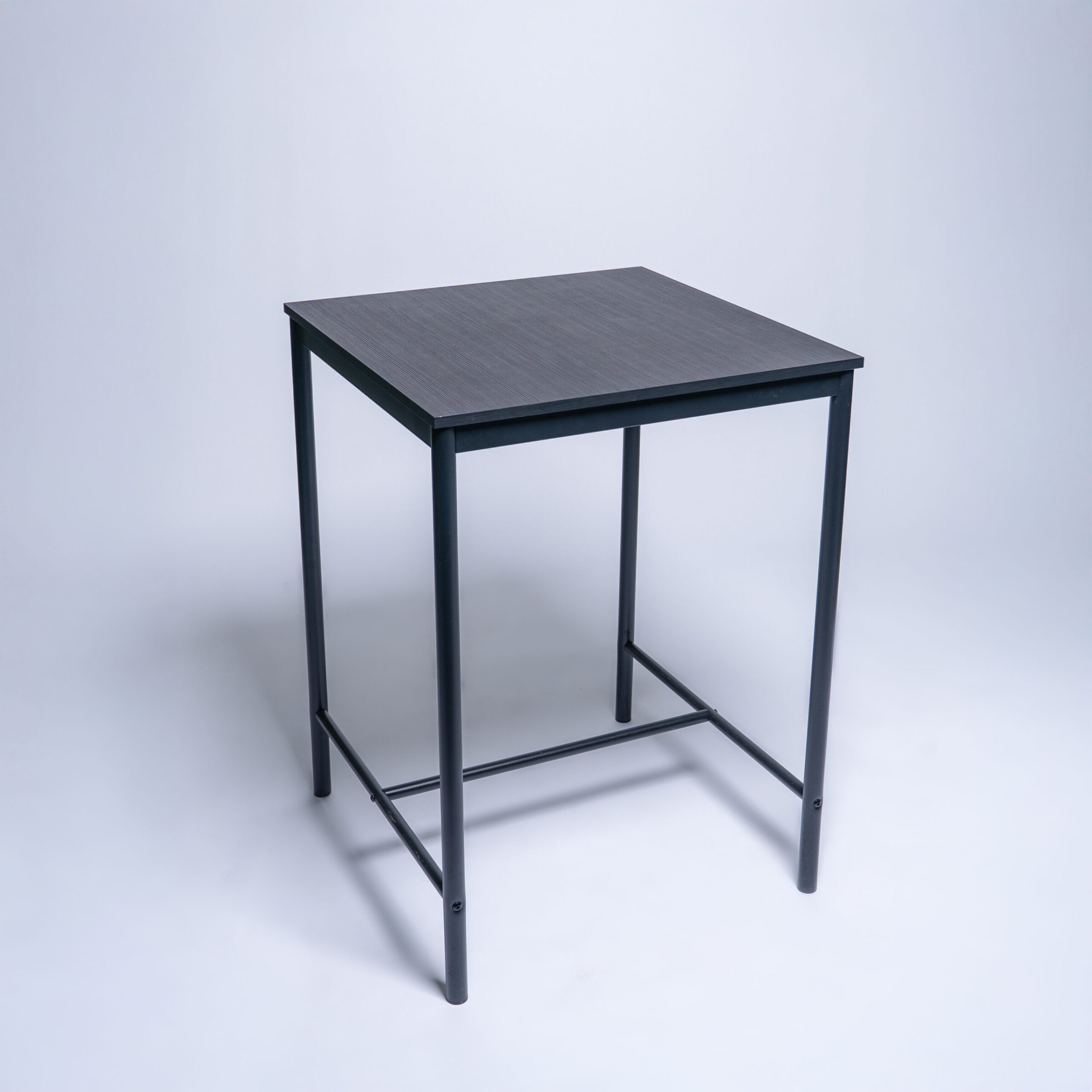 Table haute noire - carré